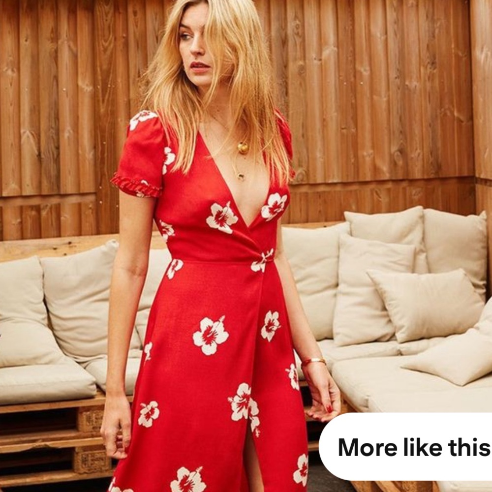 Reformation Addy Wrap Dress in Honolulu Floral XS